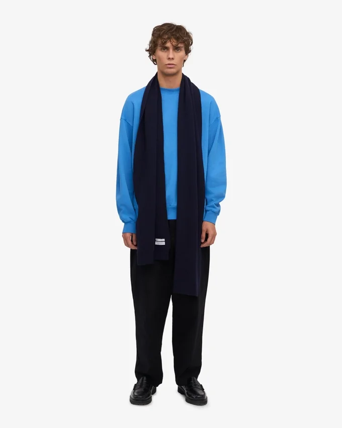Merinowollschal – Marineblau