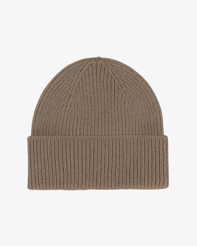 Mütze aus Merinowolle – Warm Taupe