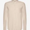 Organic Button Down-Hemd mit Knopfleiste – Elfenbeinweiß