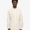 Organic Button Down-Hemd mit Knopfleiste – Elfenbeinweiß