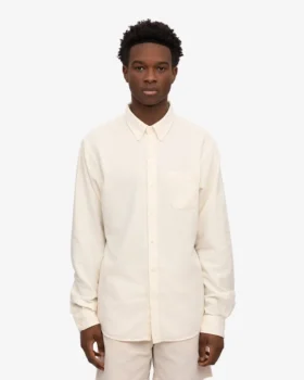 Organic Button Down-Hemd mit Knopfleiste – Elfenbeinweiß