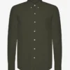 Organic Button Down Hemd mit Knopfleiste – Jägergrün