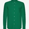 Organic Button Down Hemd mit Knopfleiste – Kellygrün