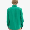 Organic Button Down Hemd mit Knopfleiste – Kellygrün