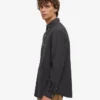 Organic Button Down Hemd mit Knopfleiste – Lavagrau