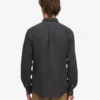 Organic Button Down Hemd mit Knopfleiste – Lavagrau