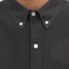 Organic Button Down Hemd mit Knopfleiste – Lavagrau