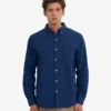 Organic Button Down-Hemd mit Knopfleiste – Marineblau