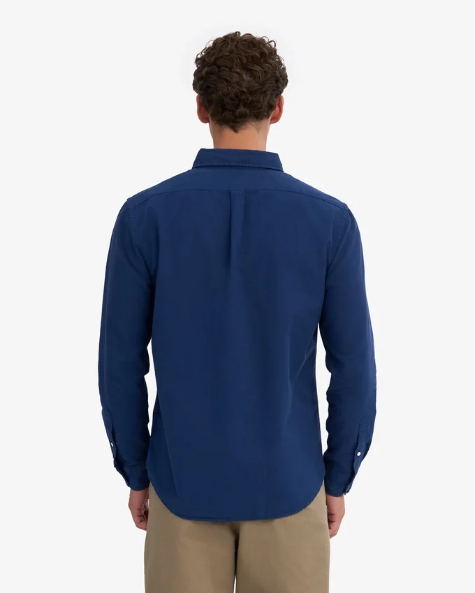 Organic Button Down-Hemd mit Knopfleiste – Marineblau