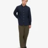 Organic Button Down-Hemd mit Knopfleiste – Marineblau