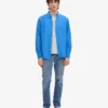Organic Button Down-Hemd mit Knopfleiste – Pazifikblau