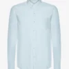 Organic Button Down Hemd mit Knopfleiste – Polar Blue