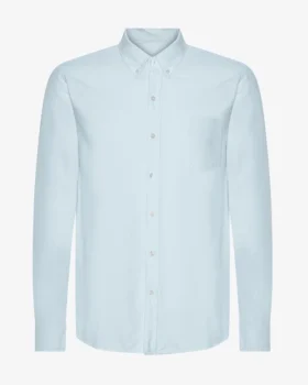 Organic Button Down Hemd mit Knopfleiste – Polar Blue