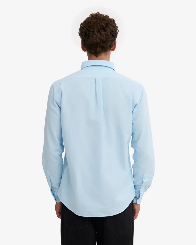 Organic Button Down Hemd mit Knopfleiste – Polar Blue