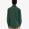 Organic Button Down-Hemd mit Knopfleiste – Smaragdgrün