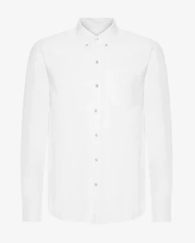 Organic Button Down-Hemd – Optisches Weiß