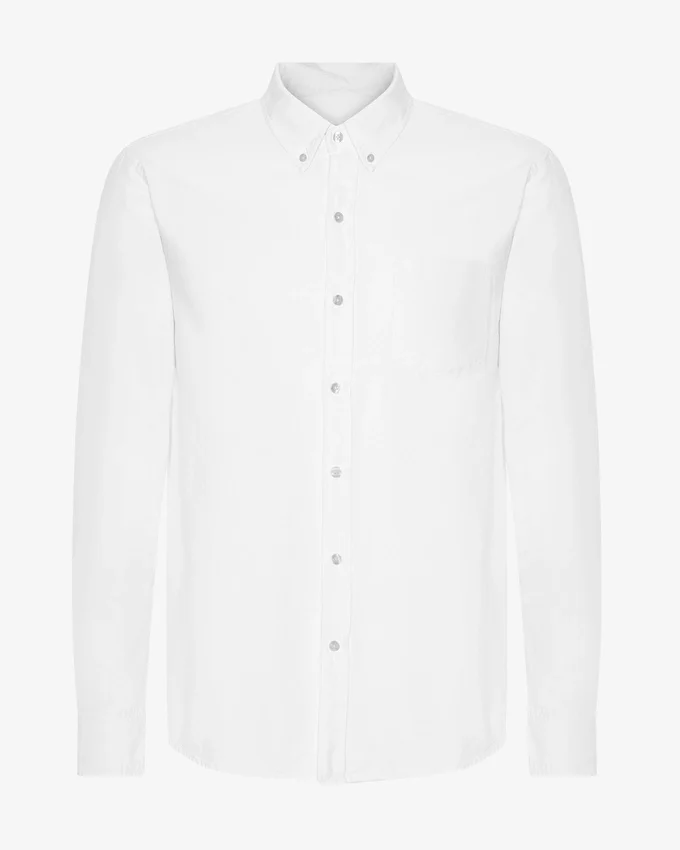 Organic Button Down-Hemd – Optisches Weiß