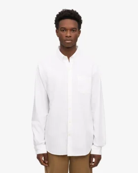 Organic Button Down-Hemd – Optisches Weiß