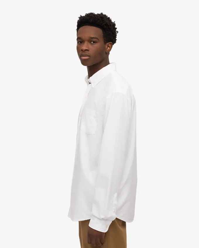Organic Button Down-Hemd – Optisches Weiß