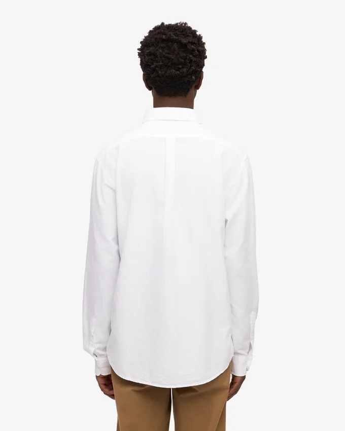 Organic Button Down-Hemd – Optisches Weiß