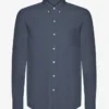Organic Button Down Hemd – Petrolblau