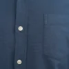 Organic Button Down Hemd – Petrolblau