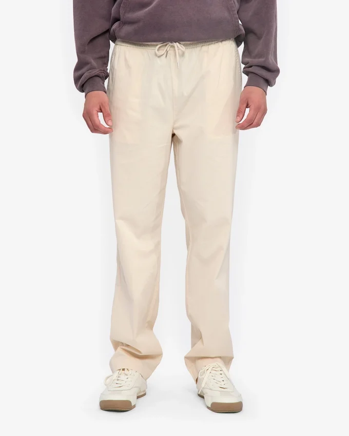 Organic Twill Pants – Elfenbeinweiß
