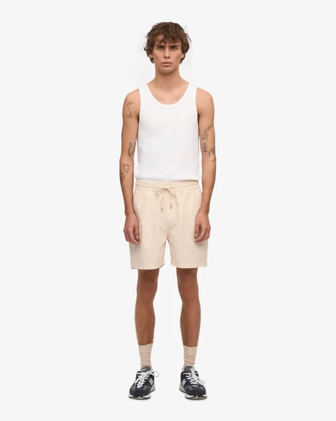 Organic Twill Shorts – Elfenbeinweiß