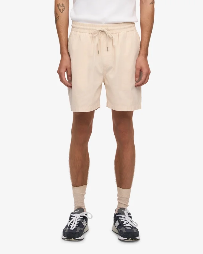 Organic Twill Shorts – Elfenbeinweiß