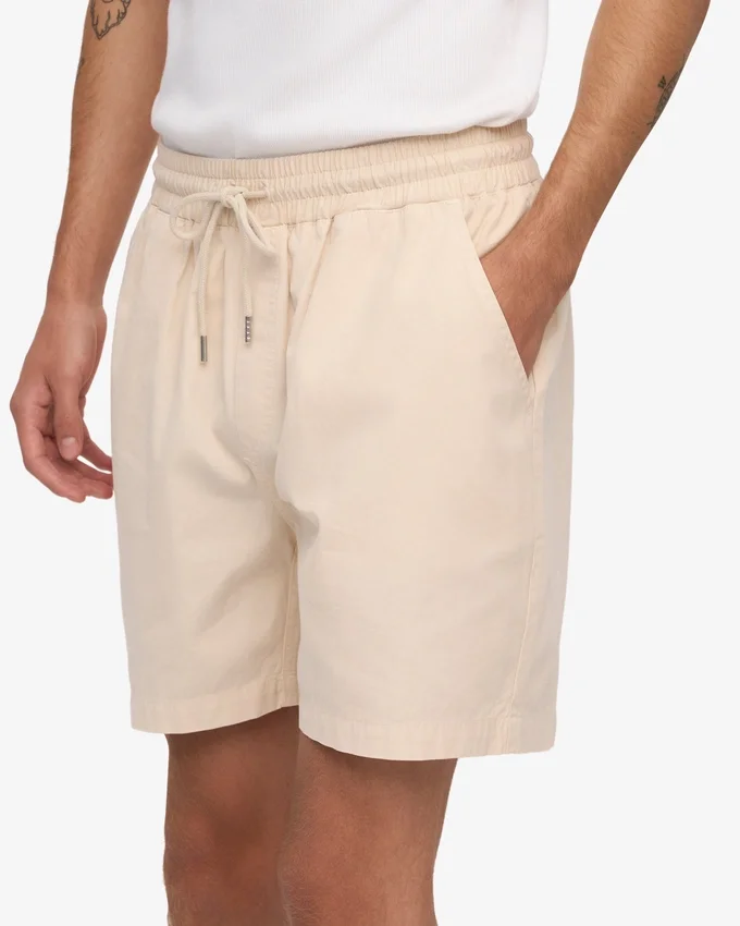 Organic Twill Shorts – Elfenbeinweiß