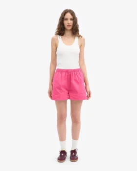 Organic Twill Shorts für Damen – Bubblegum-Pink