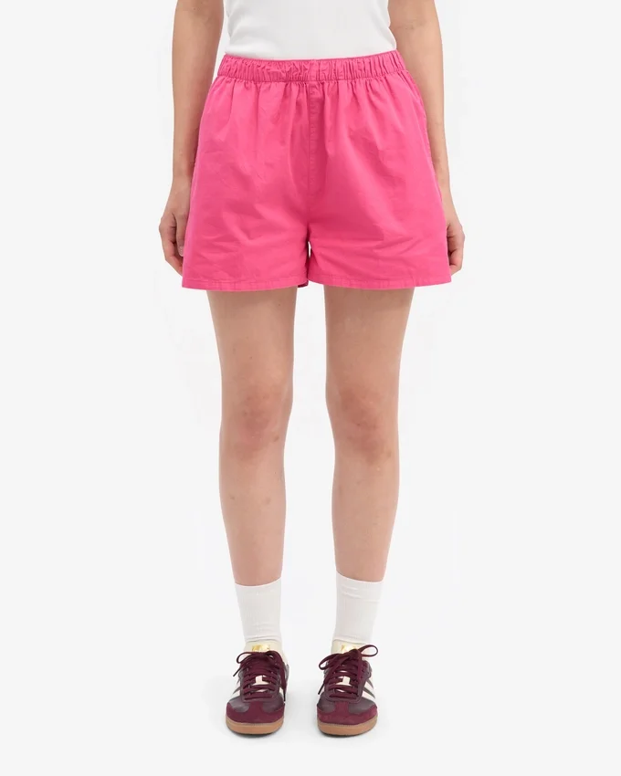 Organic Twill Shorts für Damen – Bubblegum-Pink