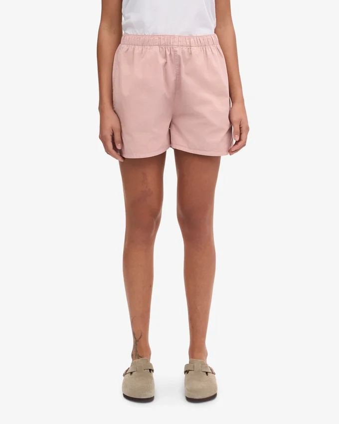 Organic Twill Shorts für Damen – Faded Pink