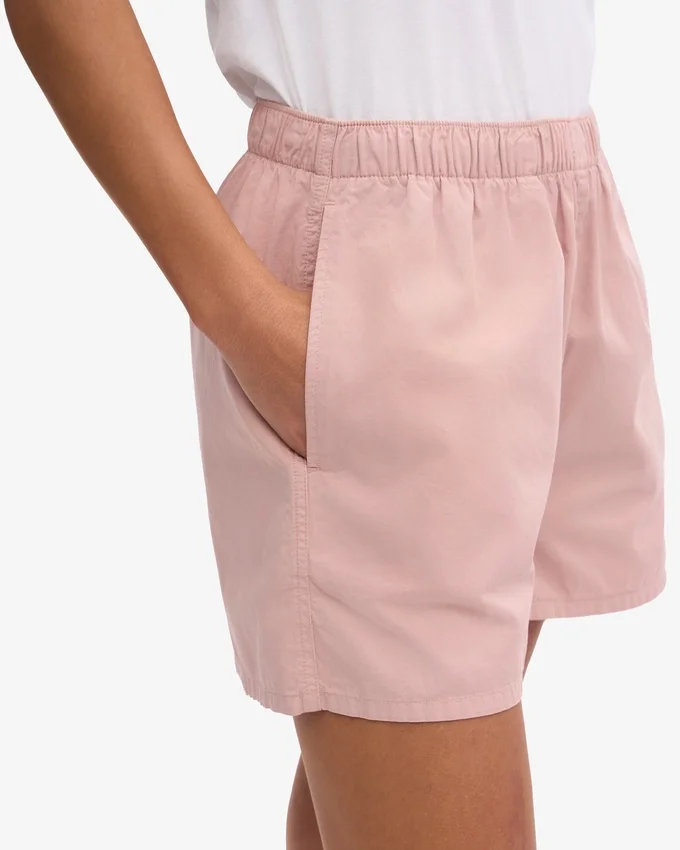 Organic Twill Shorts für Damen – Faded Pink