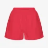 Organic Twill Shorts für Damen – Mandarinenrot