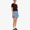 Organic Twill Shorts für Damen – Meeresblau