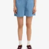 Organic Twill Shorts für Damen – Meeresblau