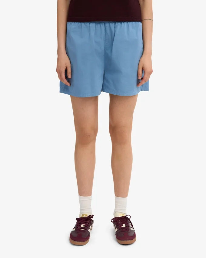 Organic Twill Shorts für Damen – Meeresblau