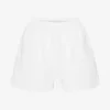 Organic Twill Shorts für Damen – Optisches Weiß