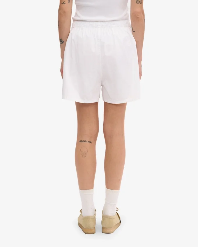 Organic Twill Shorts für Damen – Optisches Weiß