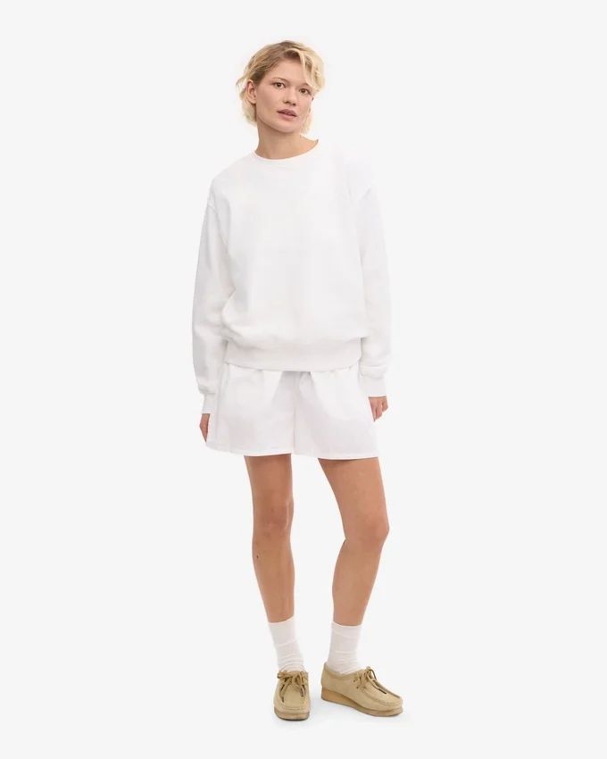 Organic Twill Shorts für Damen – Optisches Weiß