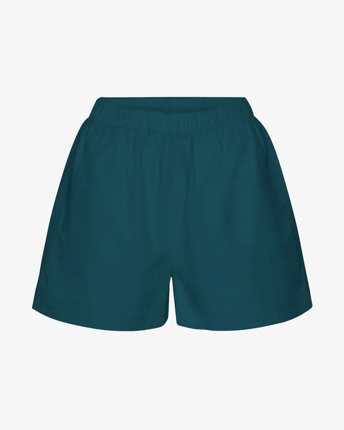 Organic Twill Shorts für Damen – Ozeangrün