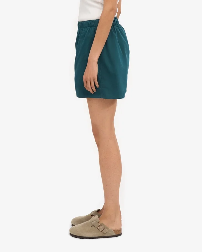 Organic Twill Shorts für Damen – Ozeangrün