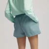 Organic Twill Shorts für Damen – Stahlblau