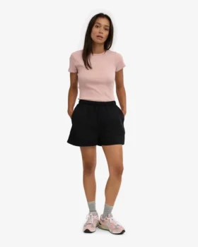 Organic Twill Shorts für Damen – Tiefschwarz