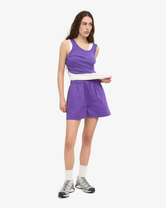 Organic Twill Shorts für Damen – Ultraviolett