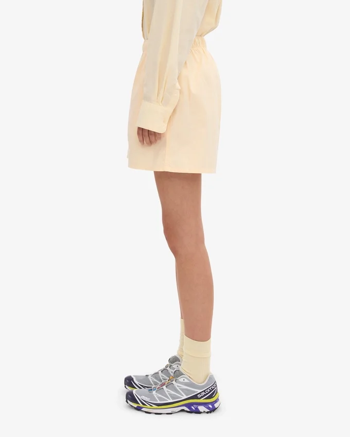 Organic Twill Shorts für Damen – Zartes Gelb