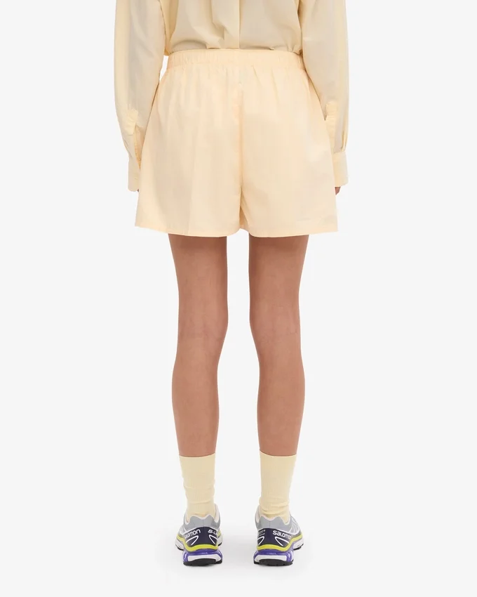 Organic Twill Shorts für Damen – Zartes Gelb
