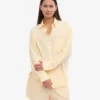 Organic Twill Shorts für Damen – Zartes Gelb