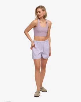 Organic Twill Shorts für Damen – Zartes Lavendel